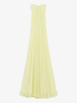Abito bustier da sera da Donna in Giallo