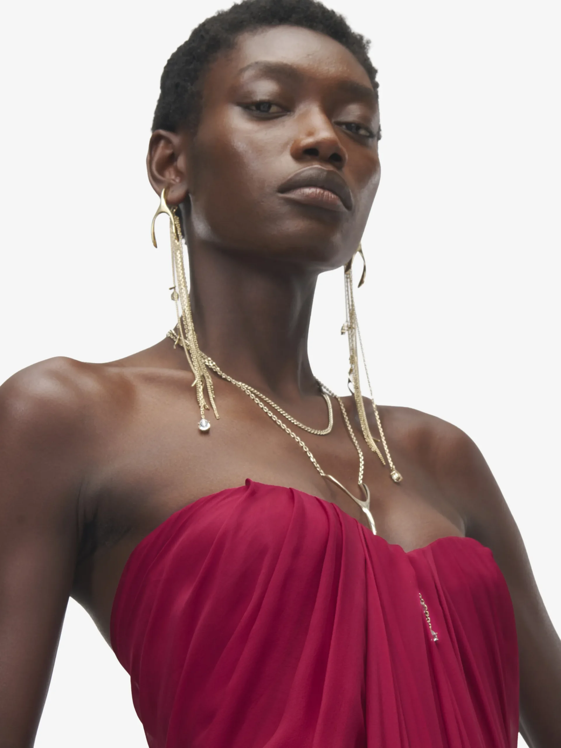 Abito bustier da sera da Donna in Rosa