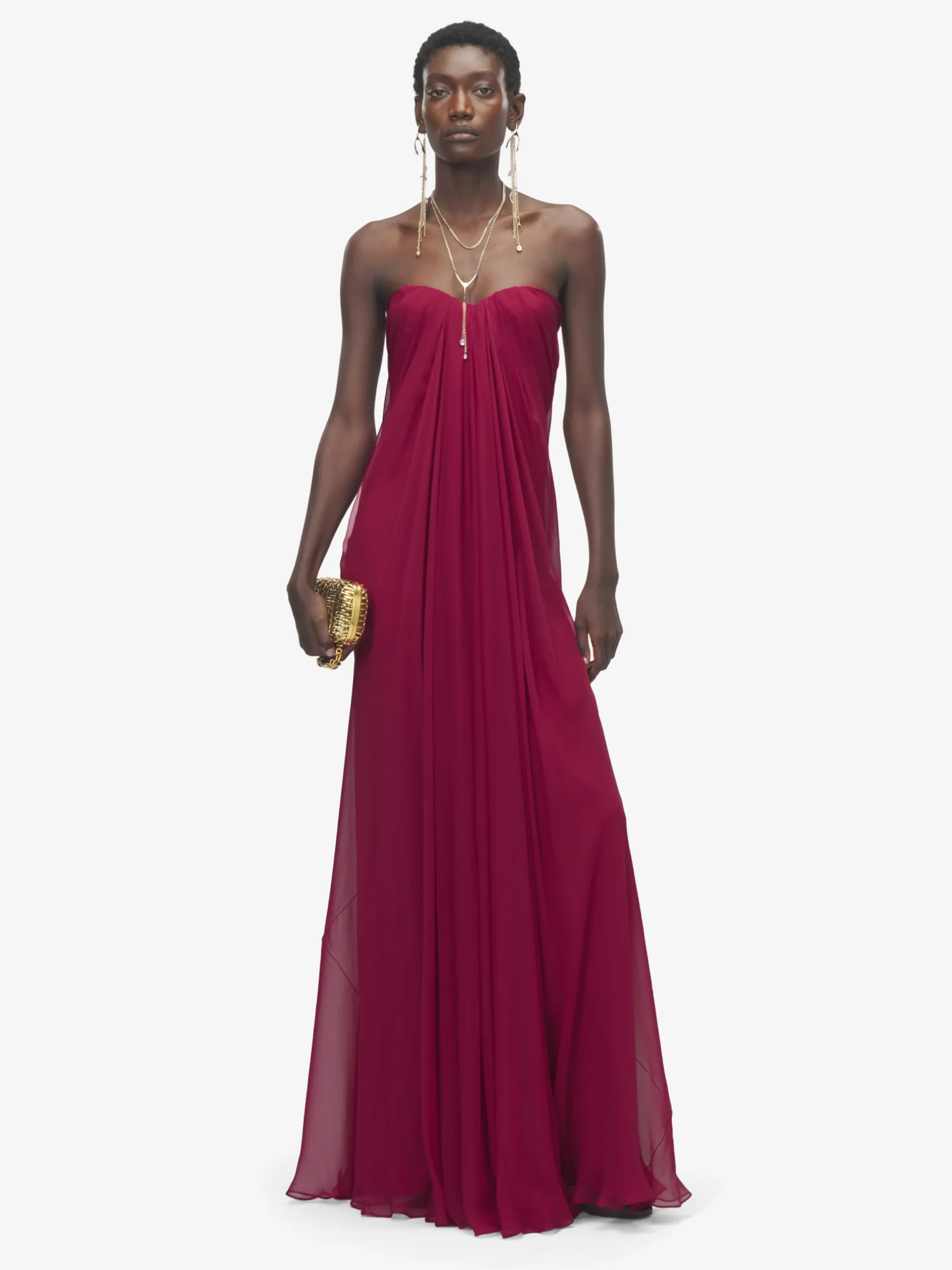 Abito bustier da sera da Donna in Rosa