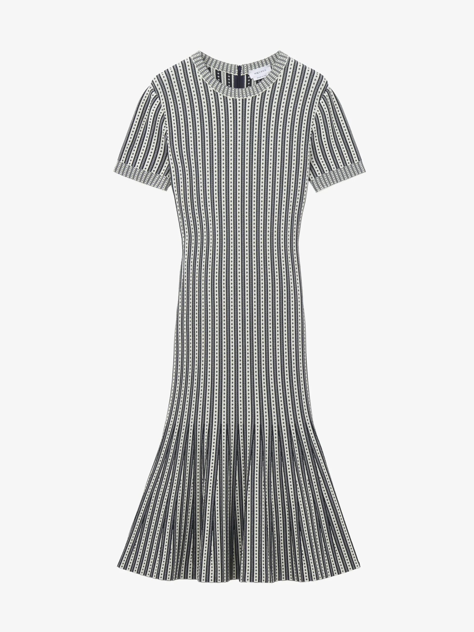 Abito in maglia a righe da Donna in Avorio/Navy