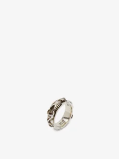 Anello Dancing Skeleton da Uomo in Finitura argento