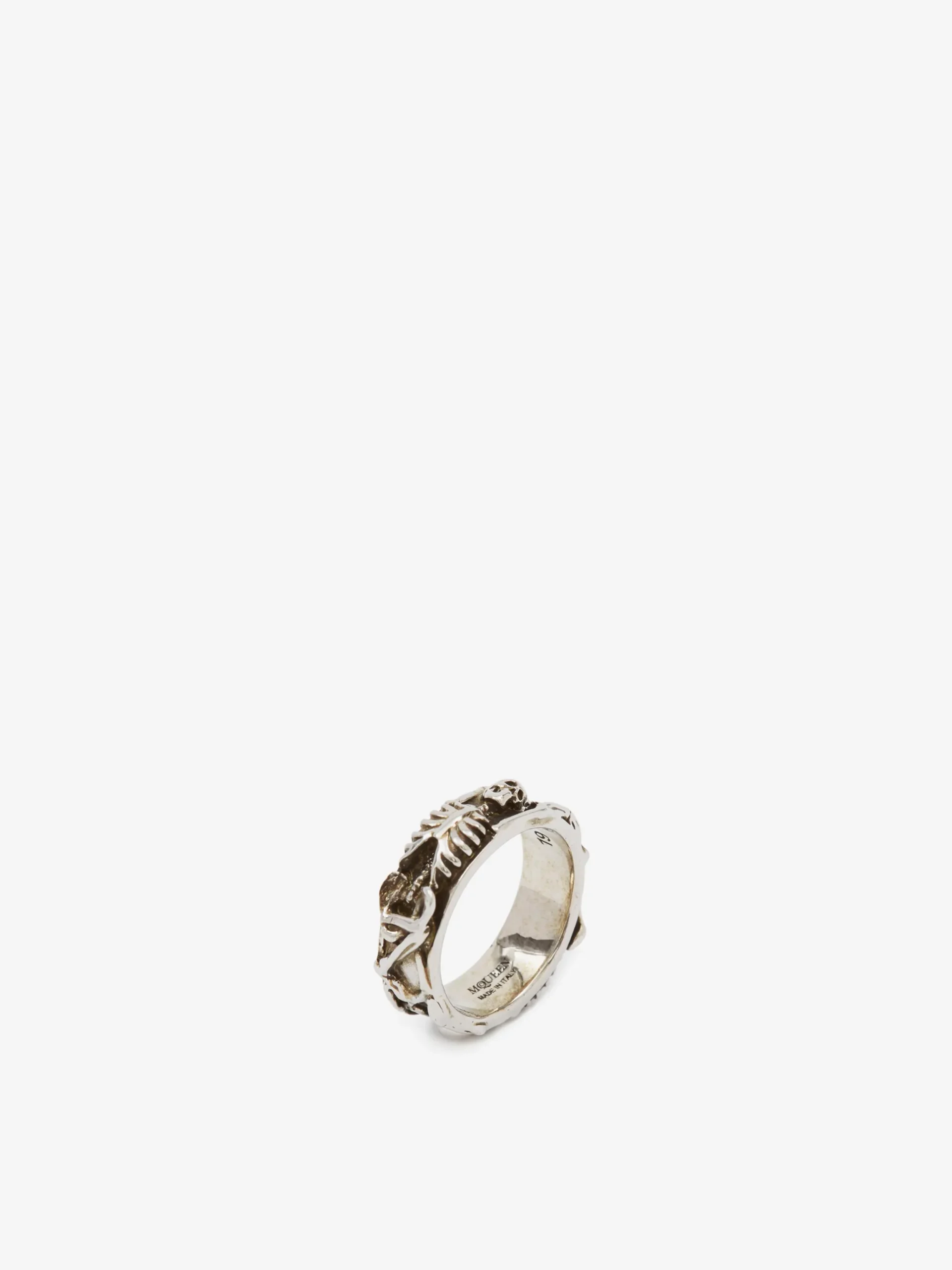 Anello Dancing Skeleton da Uomo in Finitura argento