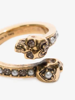 Anello Skull Wrap-Around da Donna in Oro