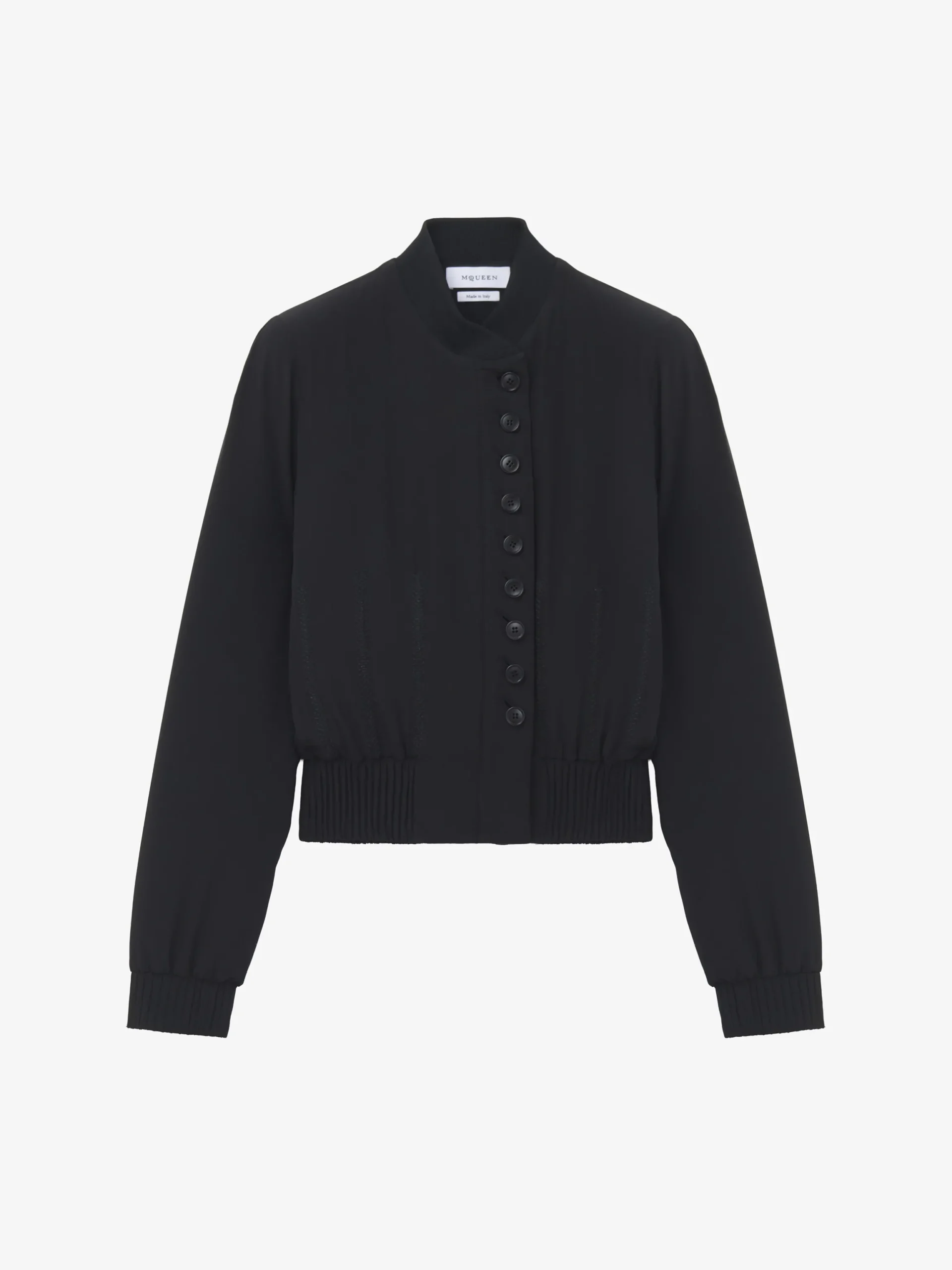 Bomber in seta da Donna in Nero