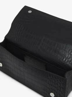 Borsa Jewelled con manico superiore da Donna in Nero