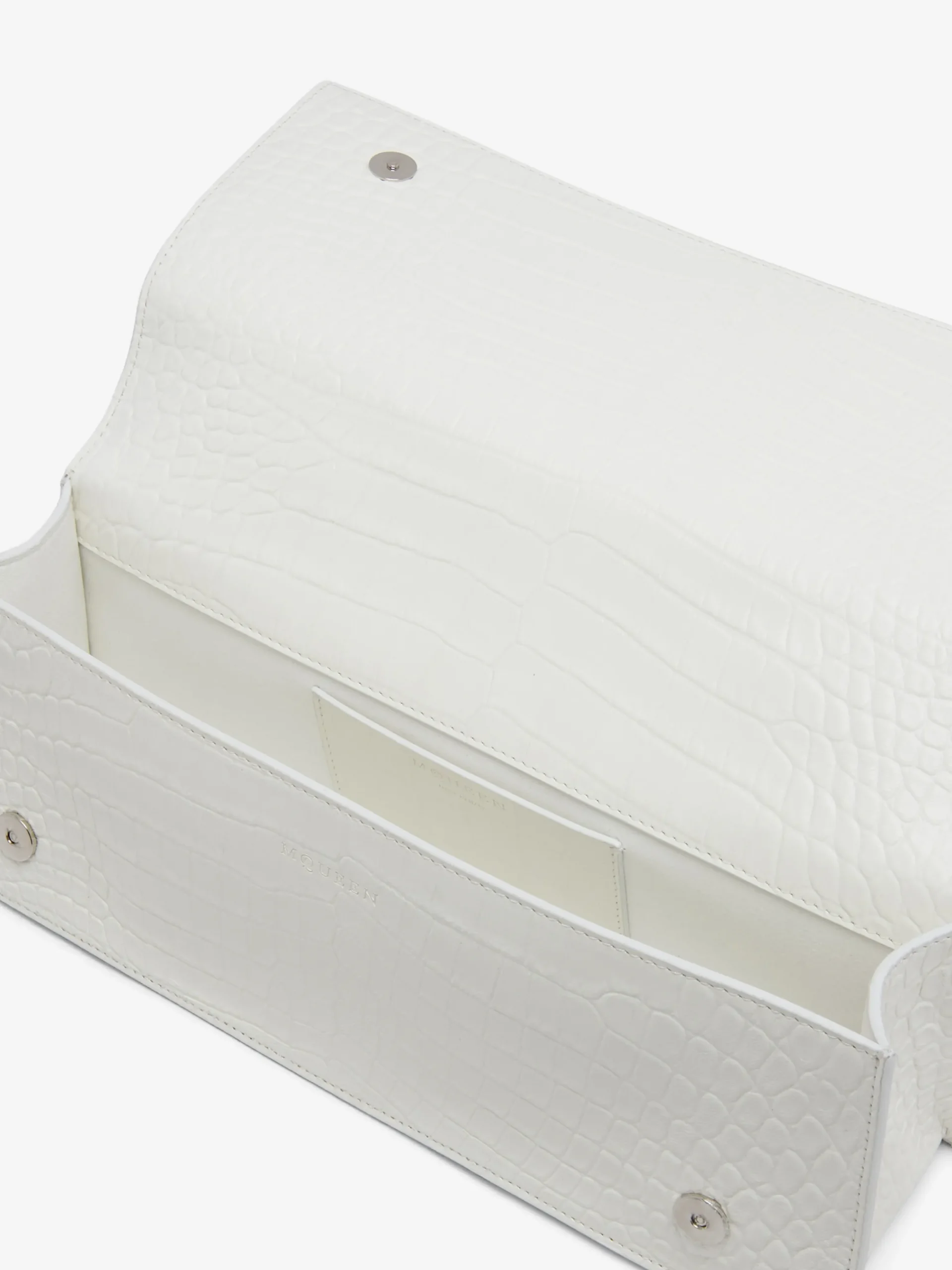Borsa Jewelled con manico superiore da Donna in Bianco