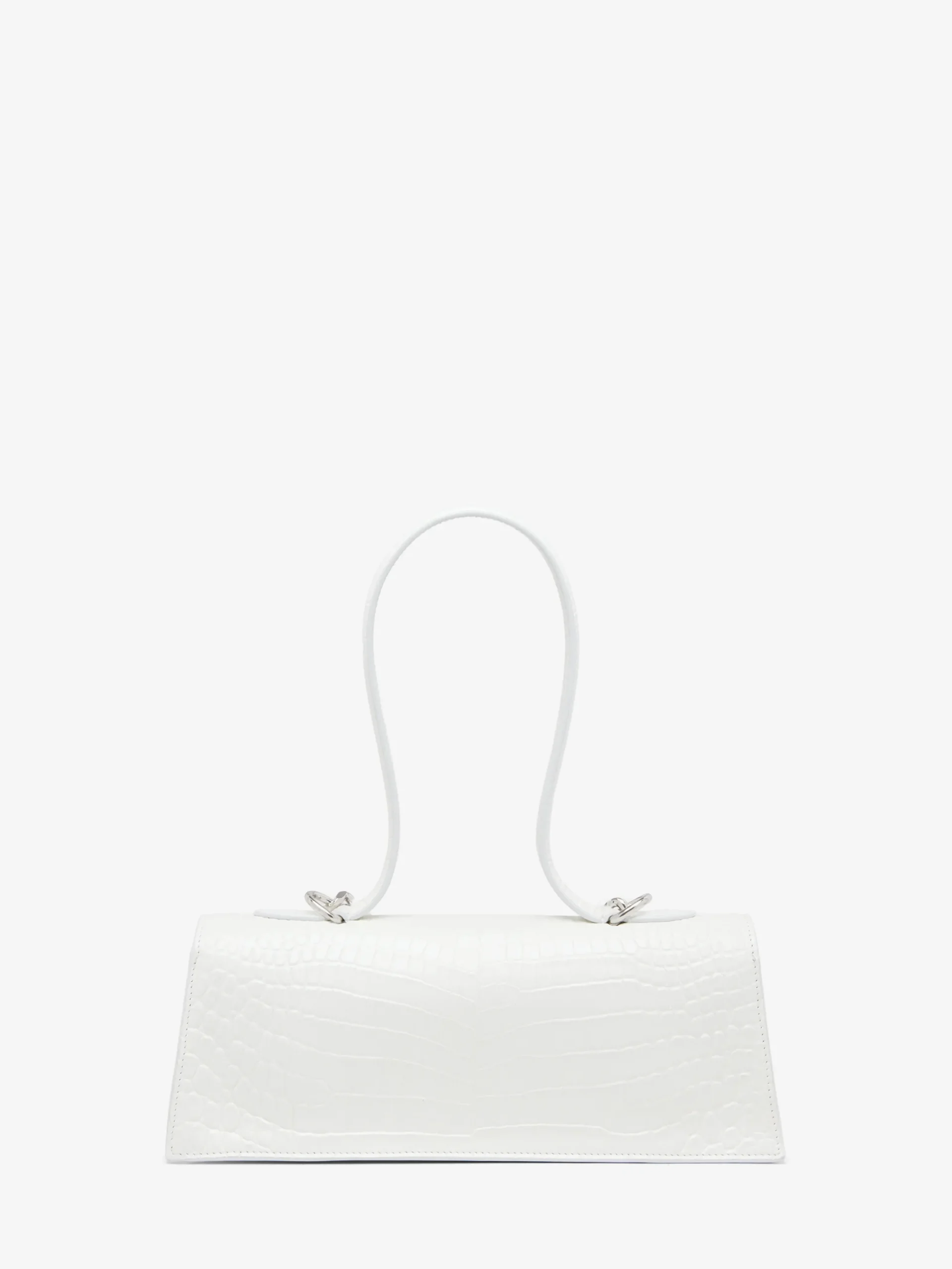 Borsa Jewelled con manico superiore da Donna in Bianco
