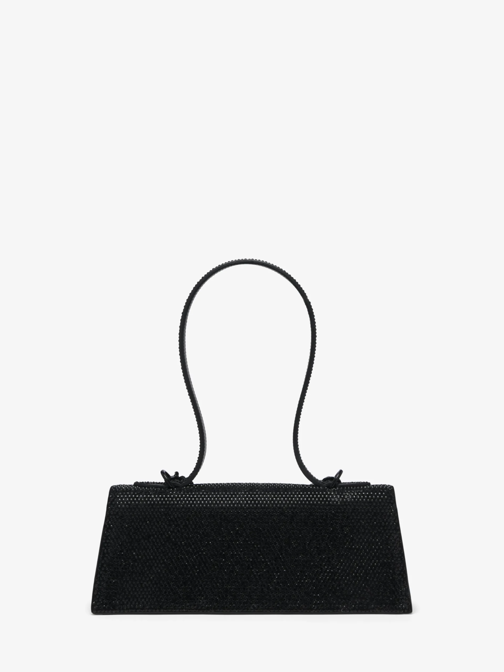 Borsa Jewelled con manico superiore da Donna in Nero