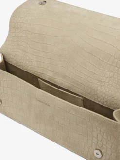 Borsa Jewelled con manico superiore da Donna in Marrone Chiaro