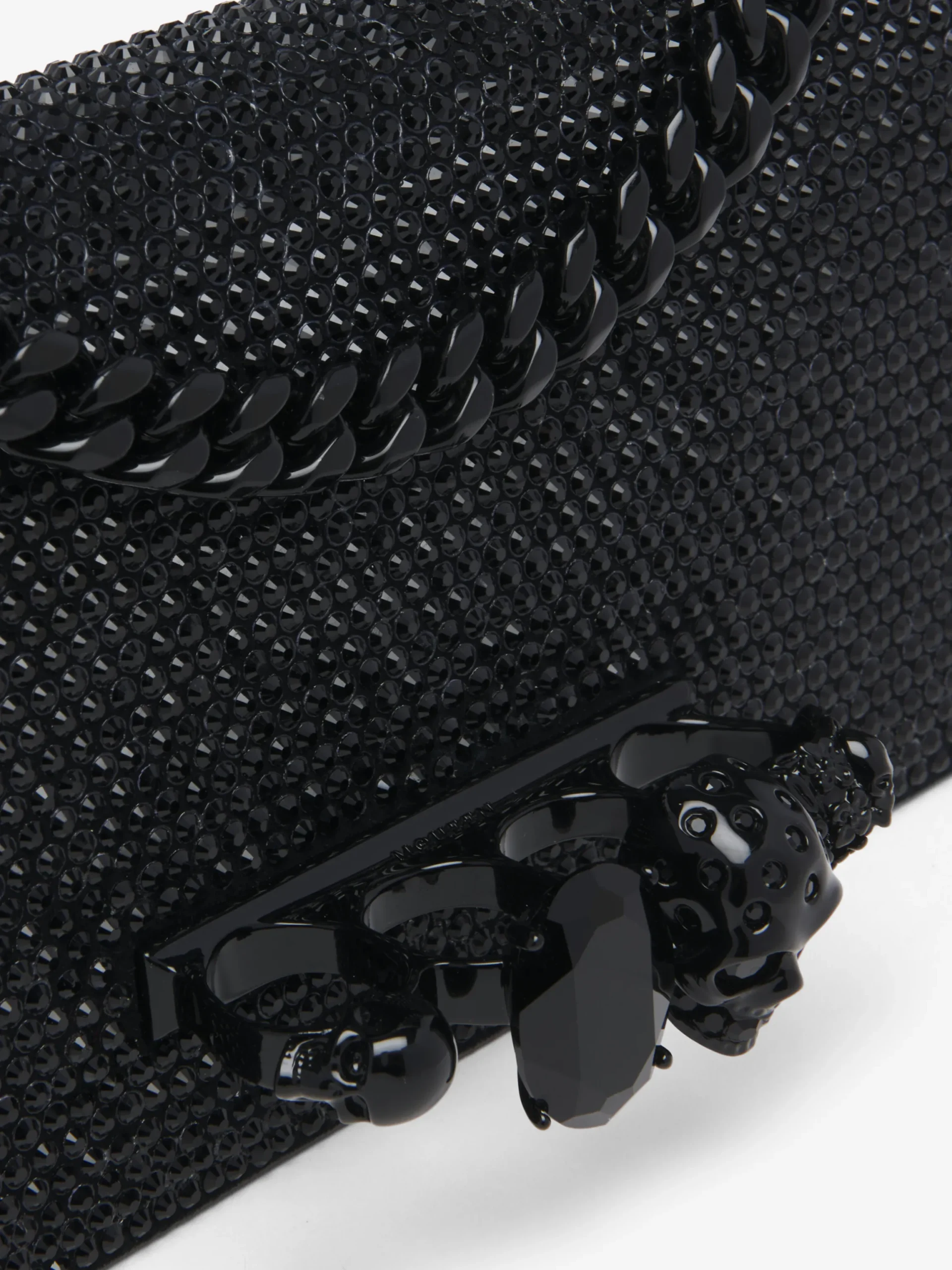 Borsa Jewelled Mini a spalla da Donna in Nero