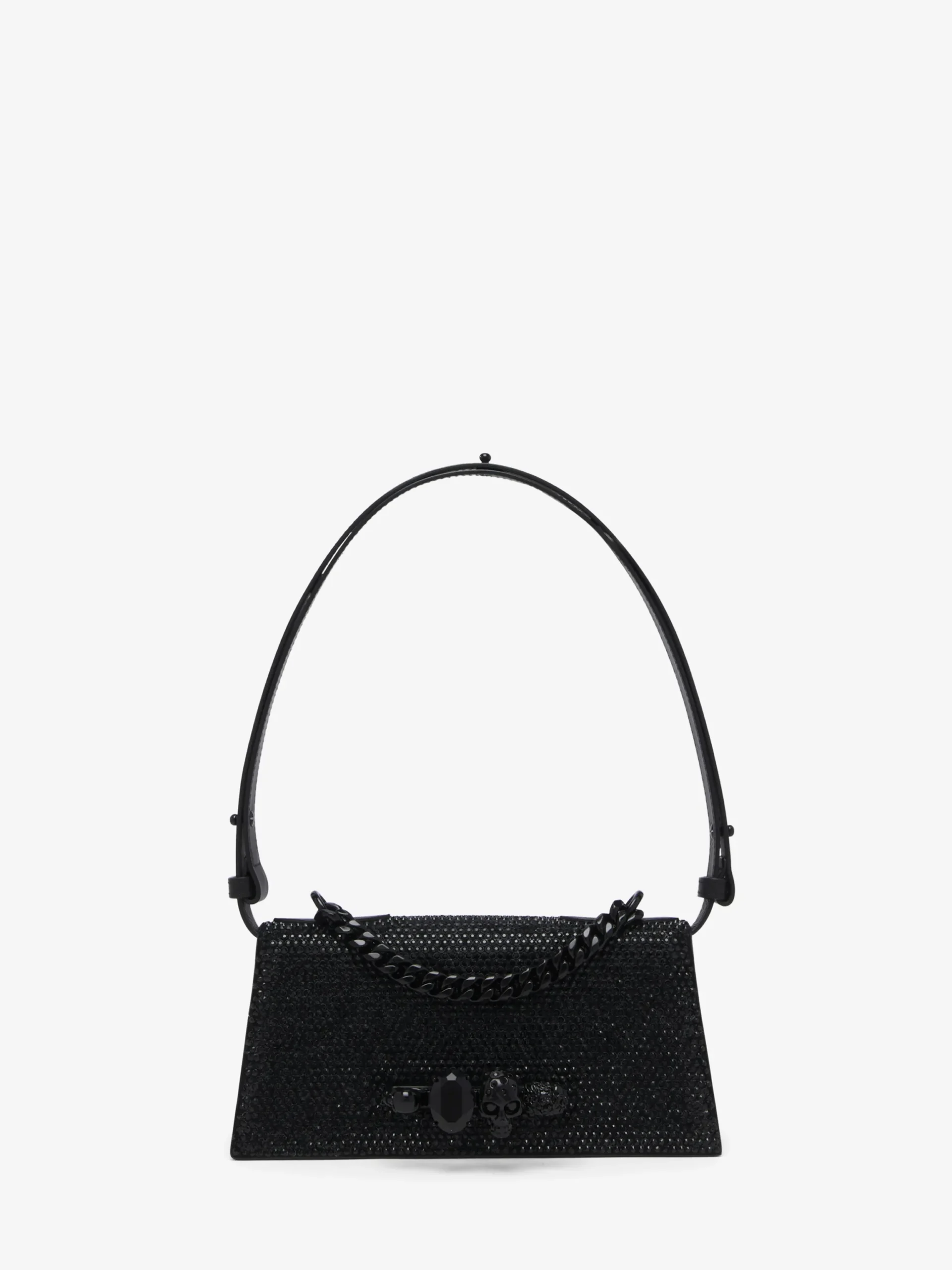Borsa Jewelled Mini a spalla da Donna in Nero