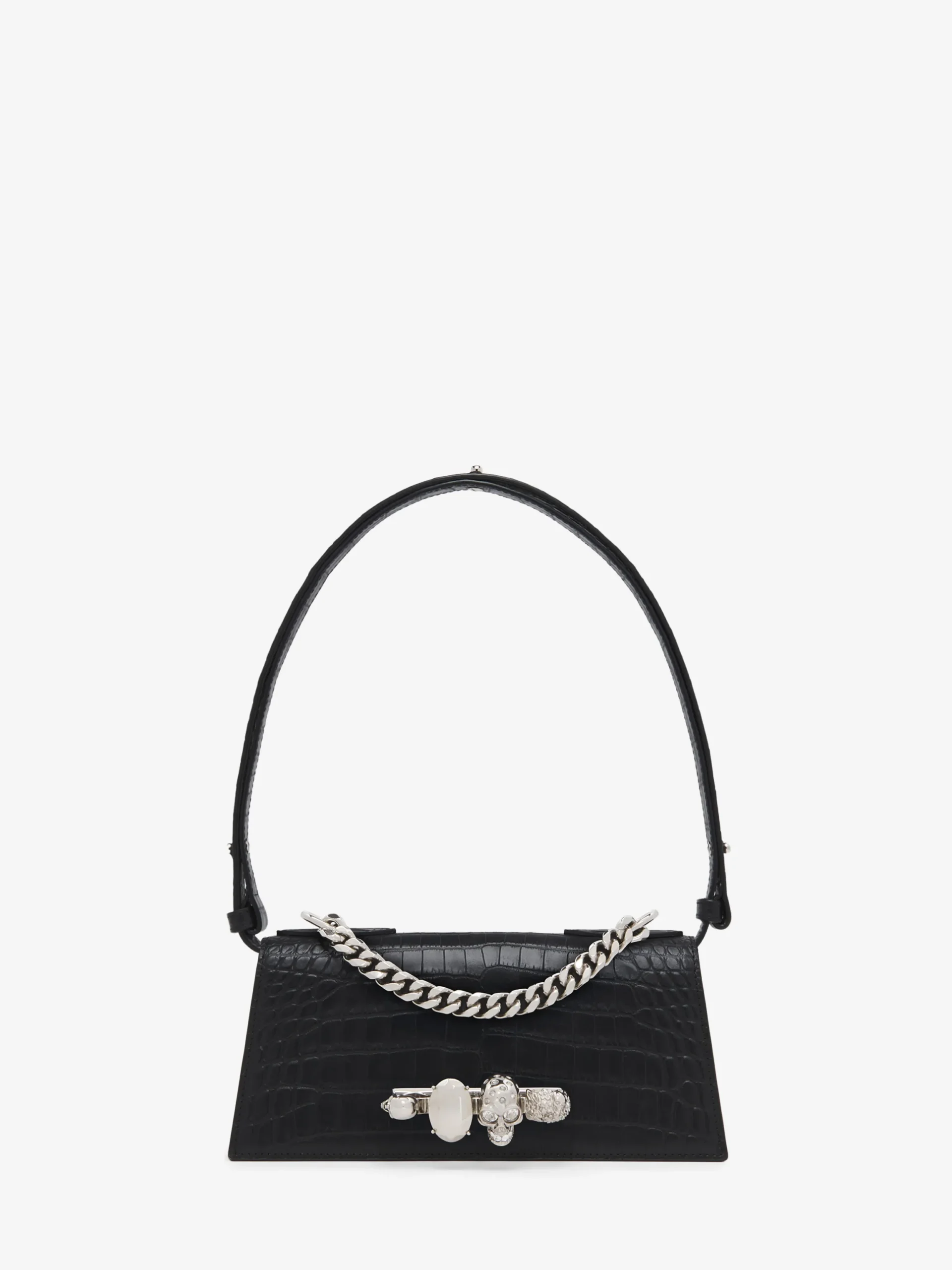 Borsa Jewelled Mini a spalla da Donna in Nero