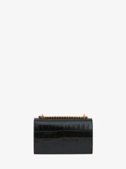 Borsa Jewelled Satchel da Donna in Nero/Oro