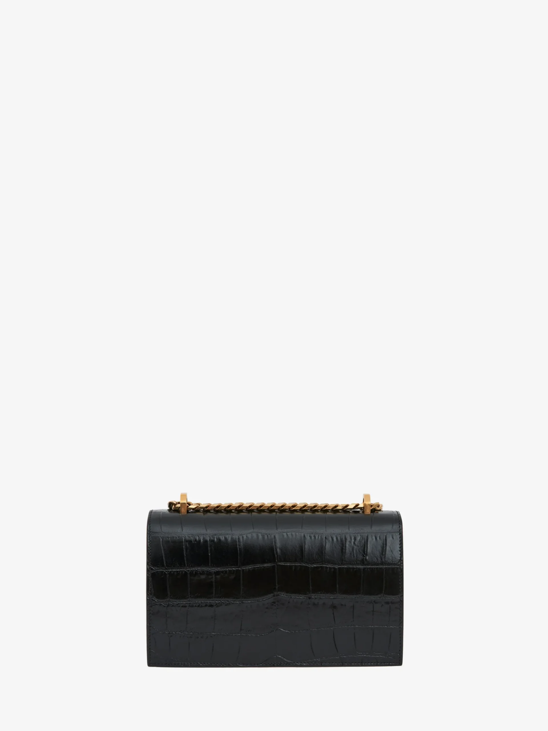 Borsa Jewelled Satchel da Donna in Nero/Oro