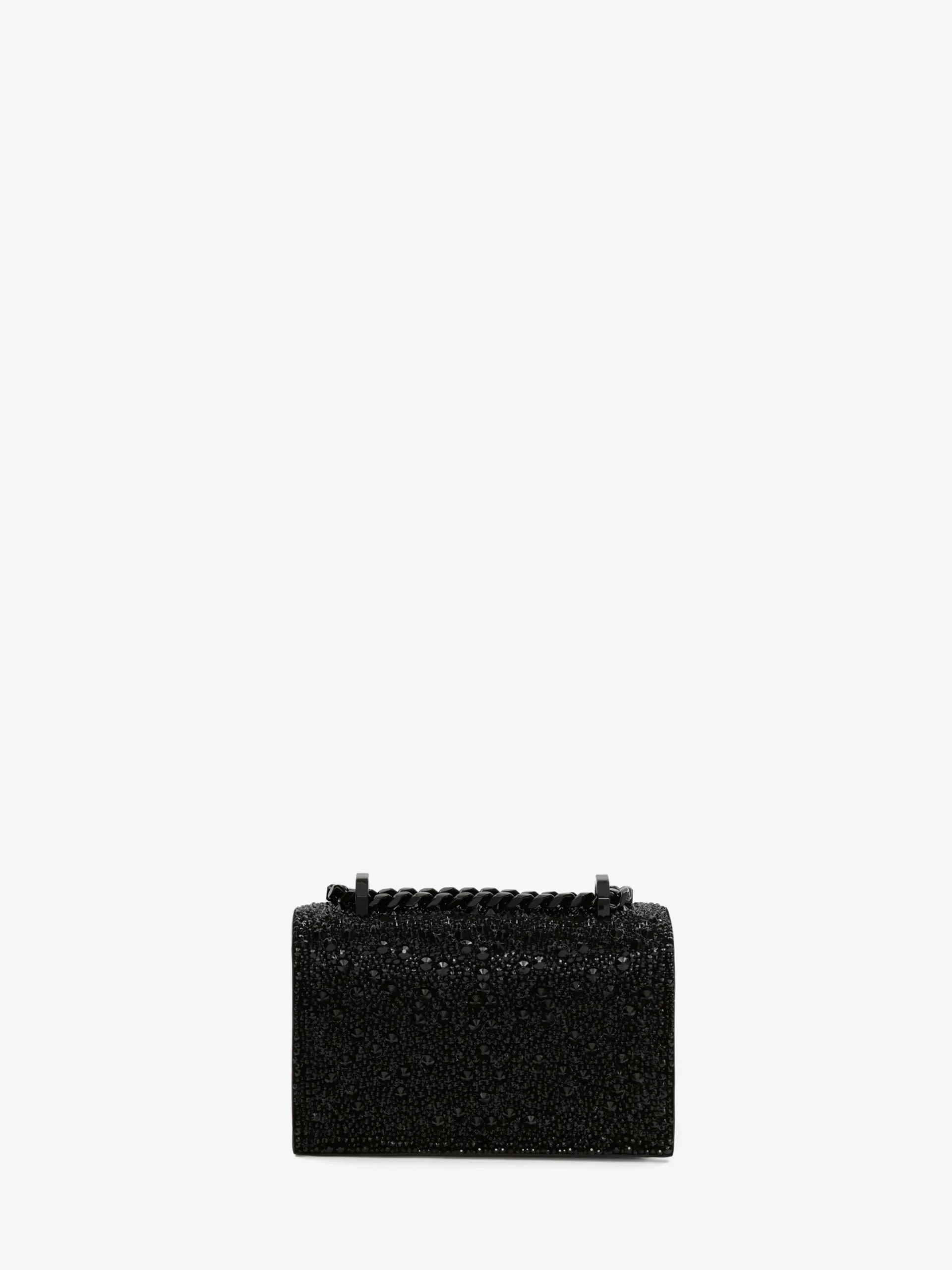 Borsa Jewelled Satchel Mini da Donna in Nero