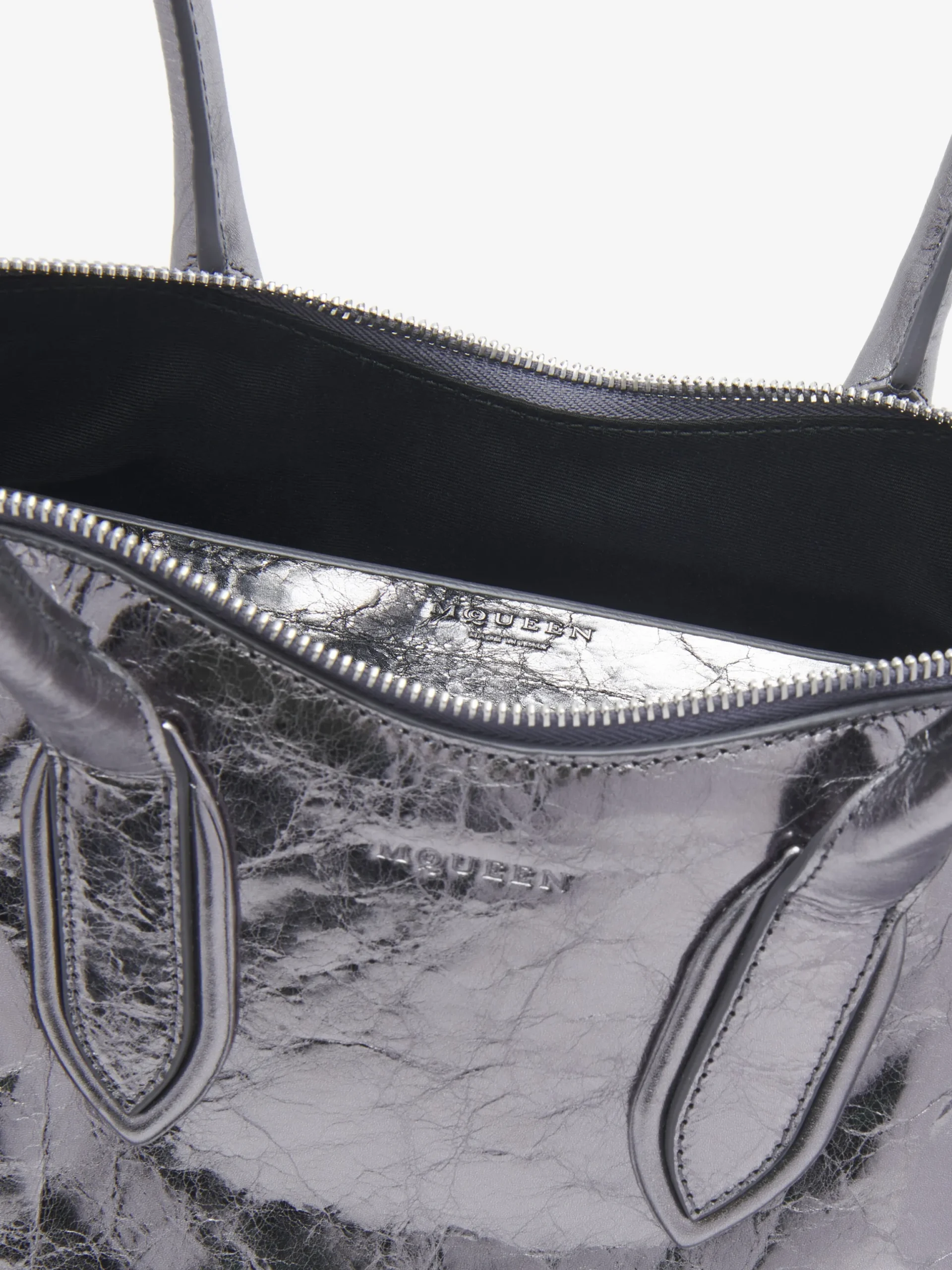 Borsa Manta da Donna in Argento Scuro