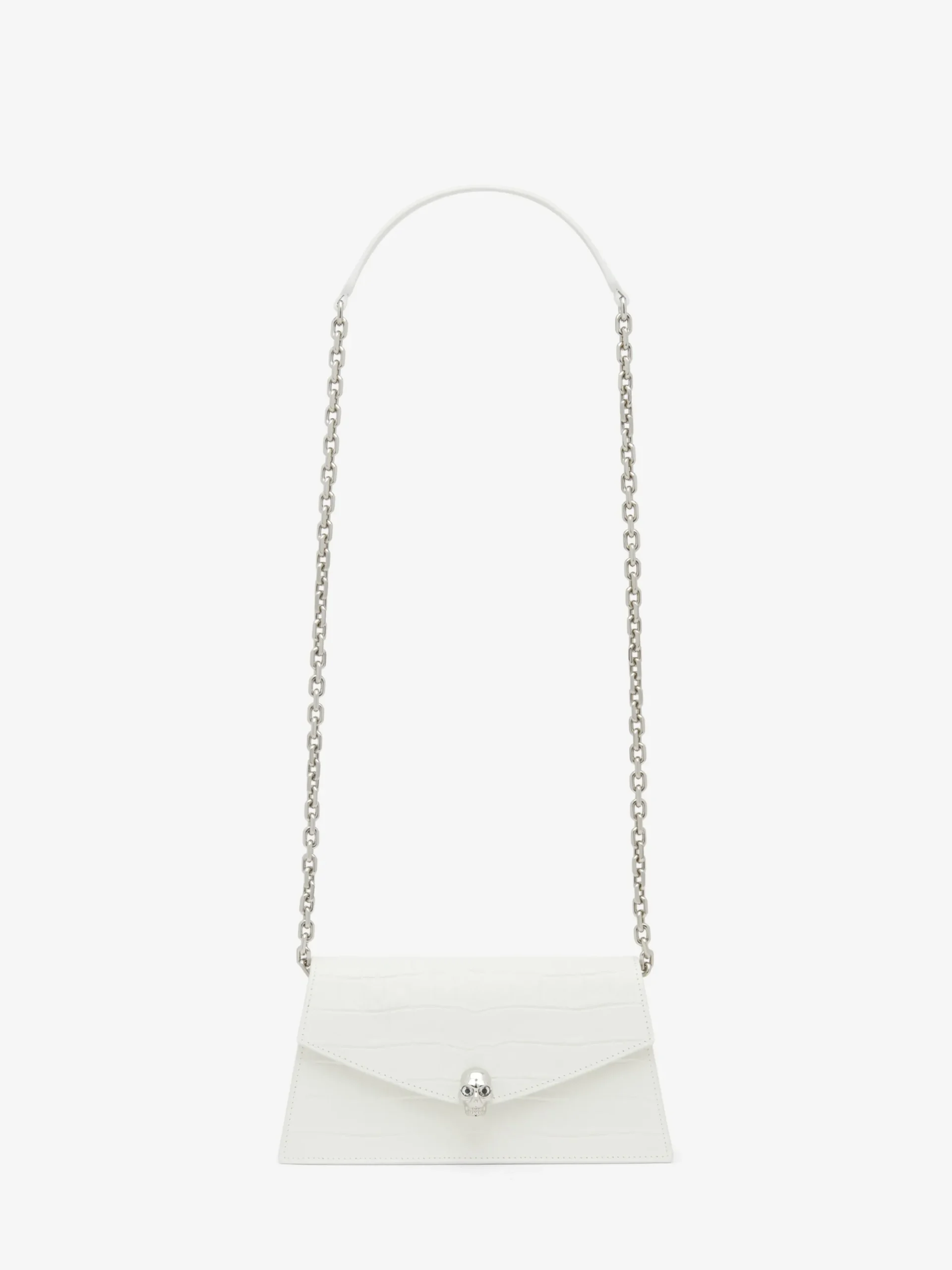Borsa Skull Mini da Donna in Bianco