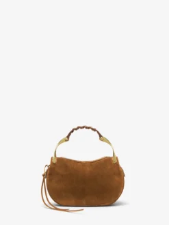 Borsa Wishbone Mini da Donna in Marrone