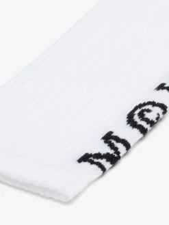 Calzini con logo McQueen da Uomo in Bianco/Nero