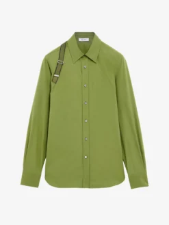 Camicia Harness con logo McQueen da Uomo in Verde