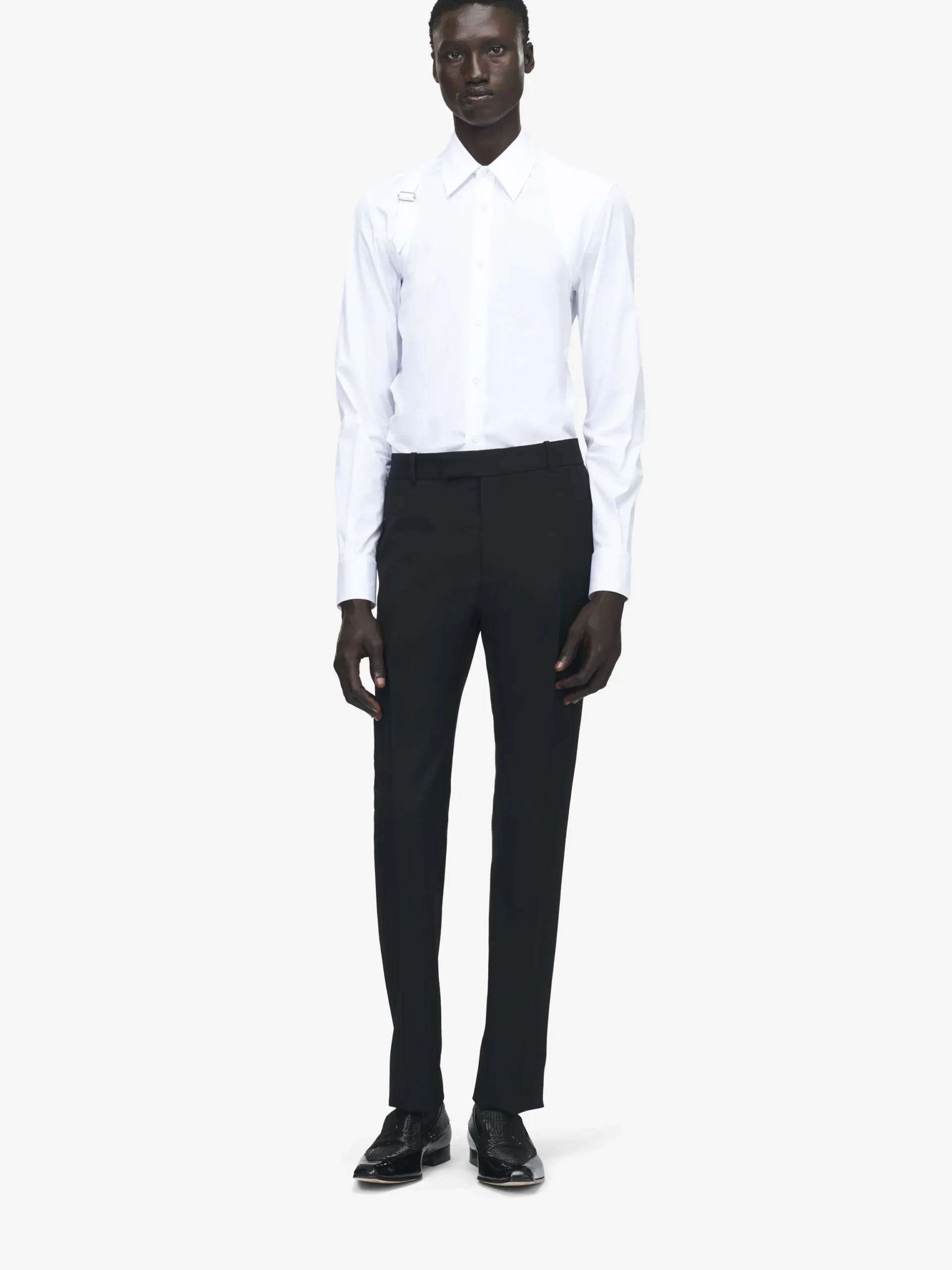 Camicia Harness da Uomo in Bianco