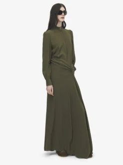 Camicia Wishbone in seta da Donna in Verde