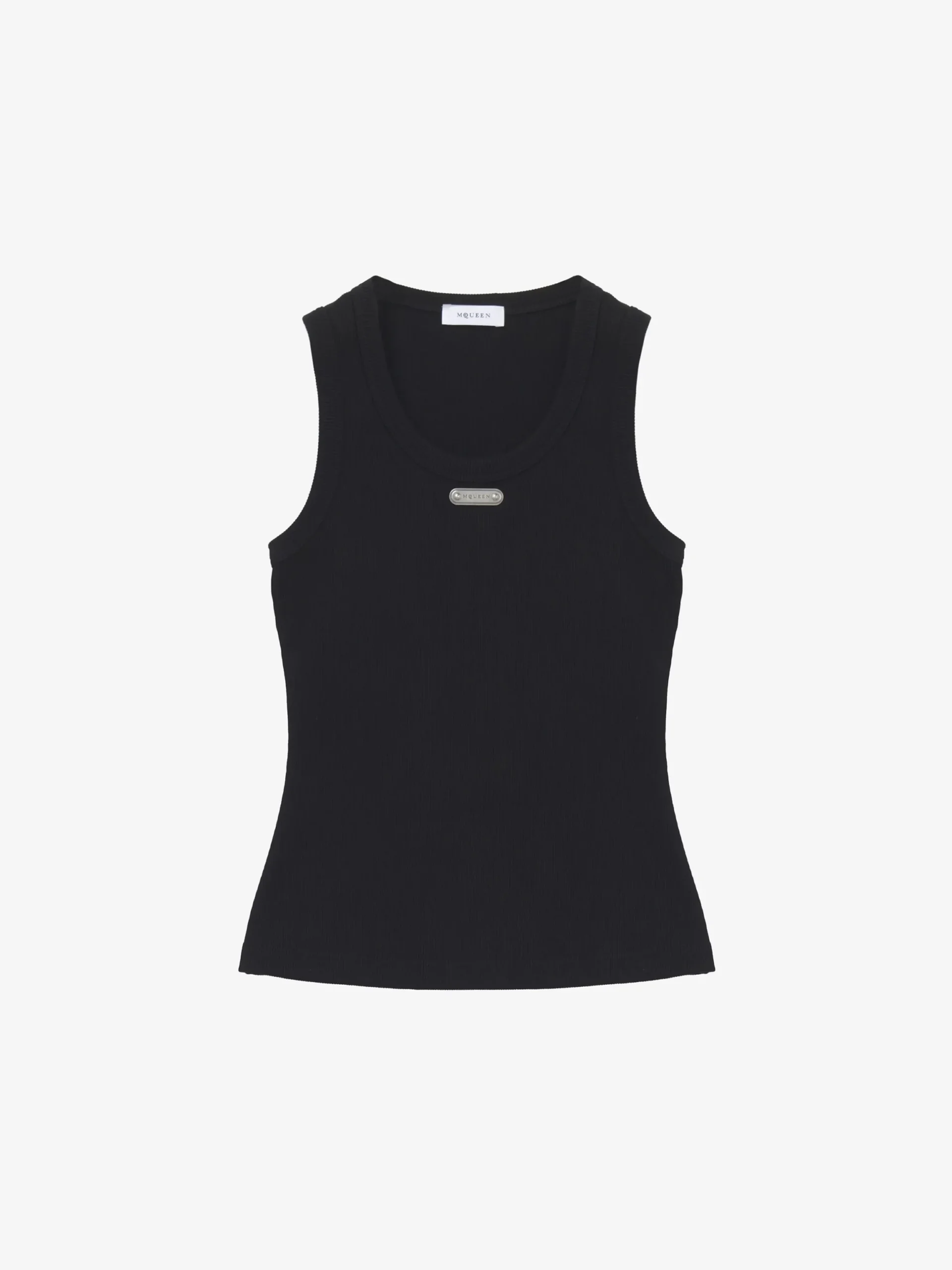Canotta McQueen con targhetta da Donna in Nero