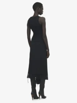 Canotta McQueen con targhetta da Donna in Nero