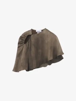 Cappa asimmetrica da Donna in Marrone