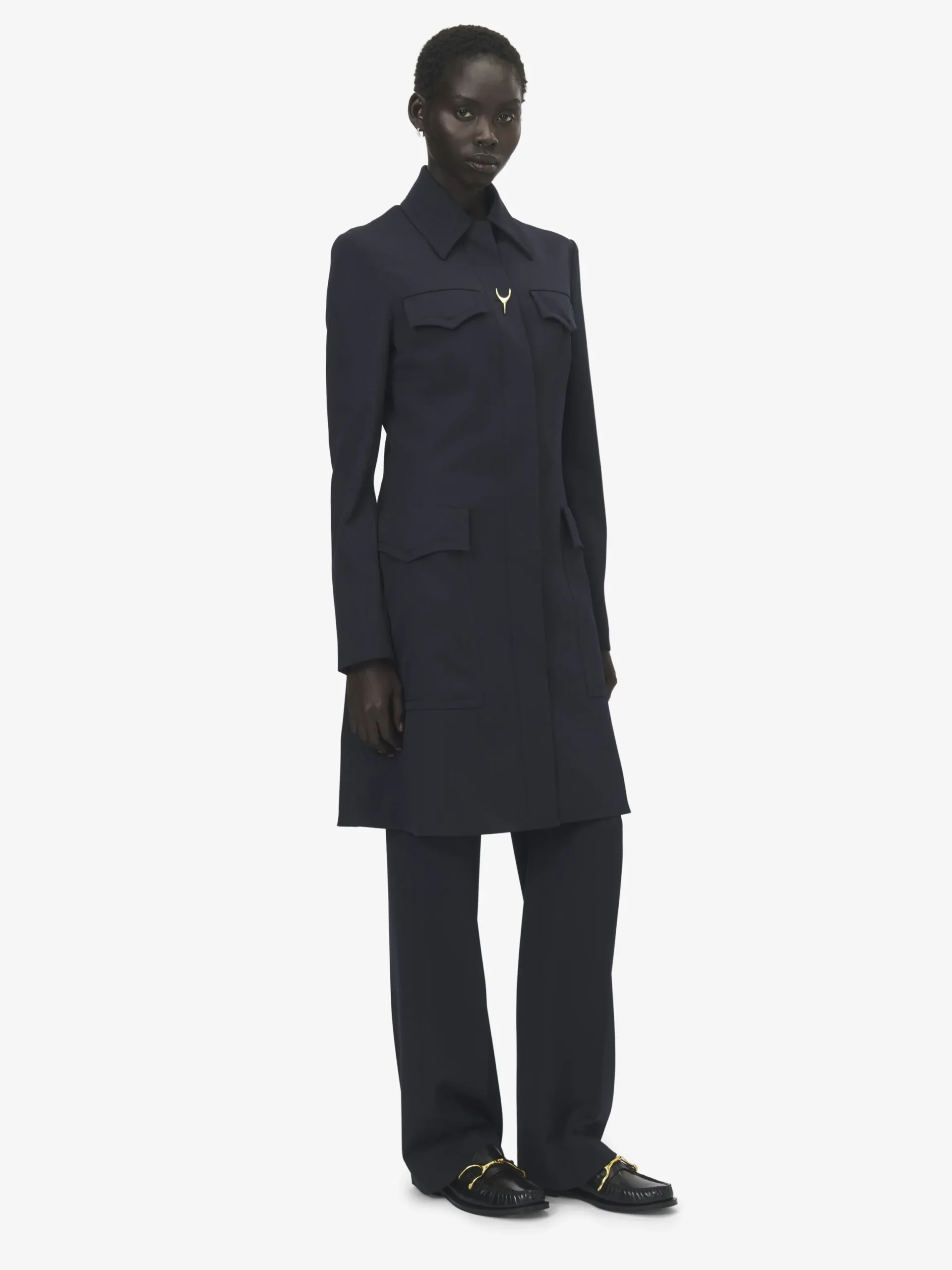 Cappotto Wishbone da Donna in Indaco