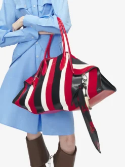 Charm sciarpa e corno da Donna in Nero/Rosso