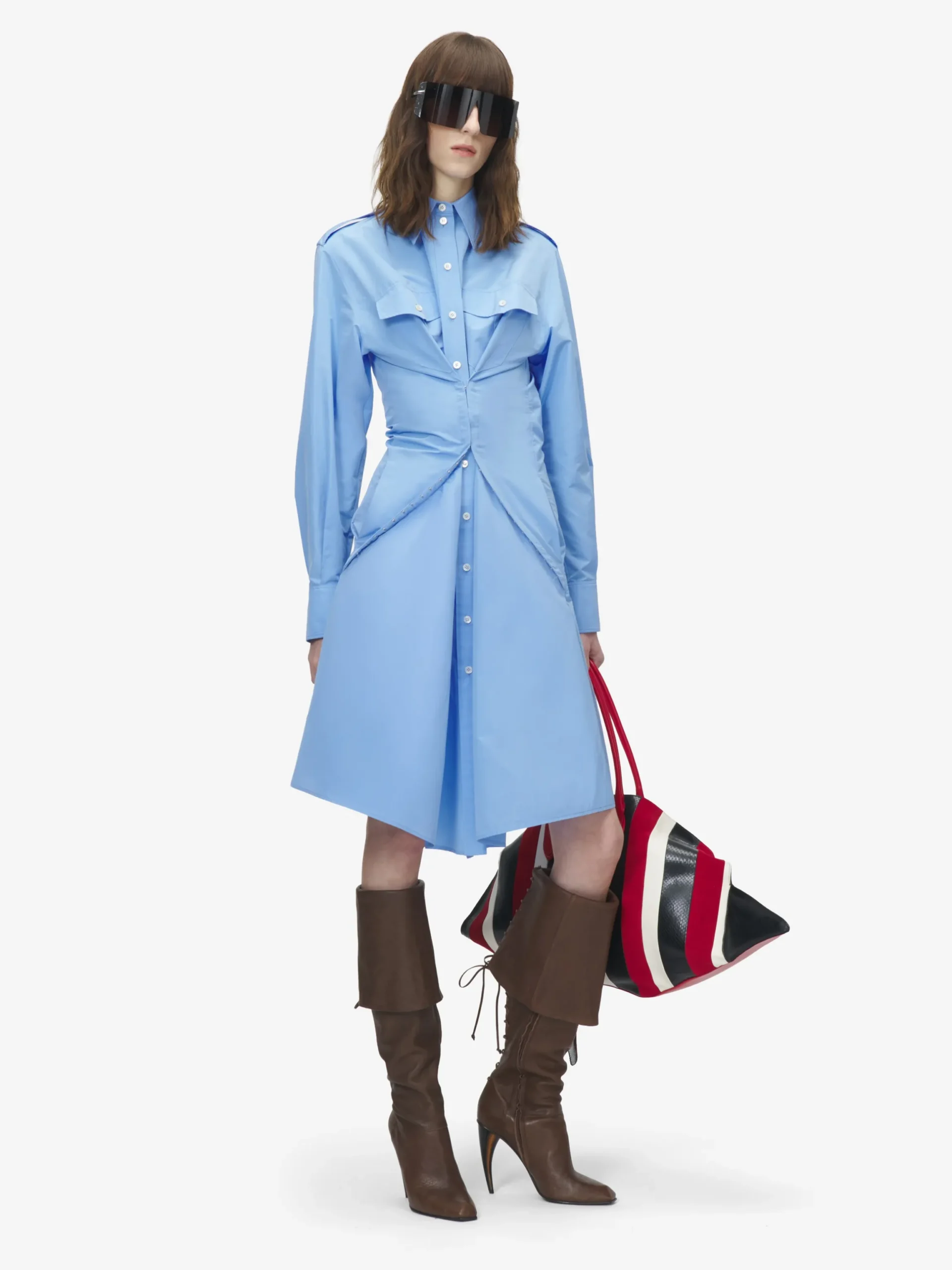 Chemisier arricciato da Donna in Blu