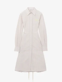 Chemisier gessato da Donna in Avorio/Rosa