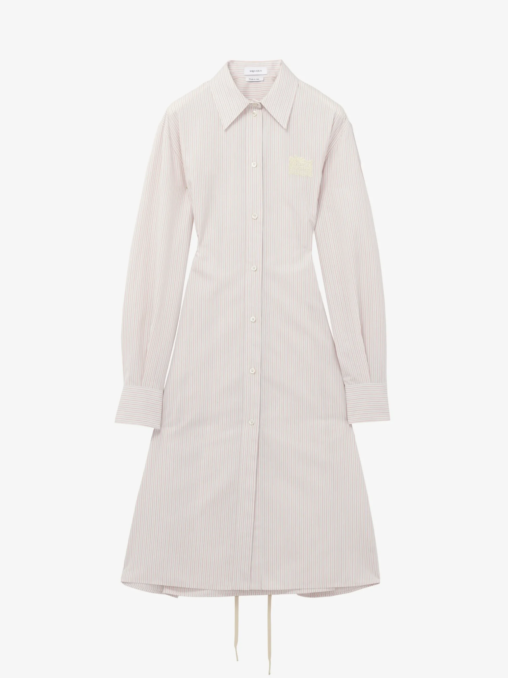 Chemisier gessato da Donna in Avorio/Rosa