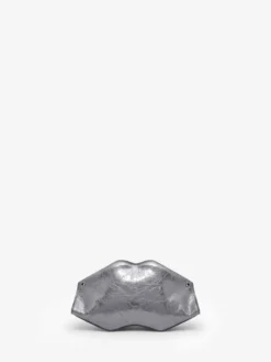 Clutch Manta da Donna in Argento Scuro