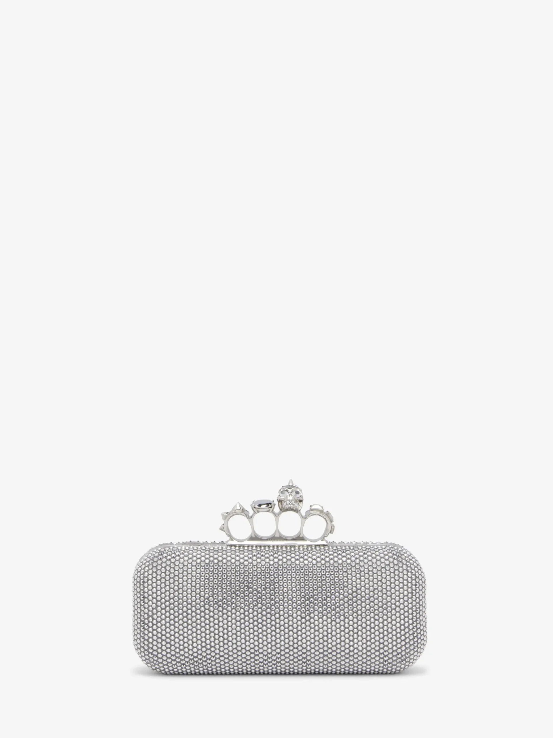 Clutch The Knuckle lunga da Donna in Finitura argento
