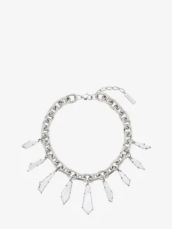 Collana effetto specchio da Donna in Finitura argento