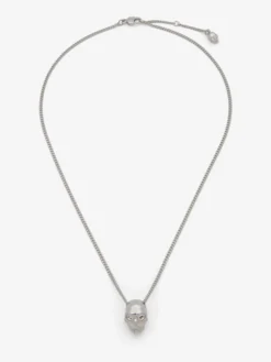 Collana Skull da Uomo in Finitura palladio