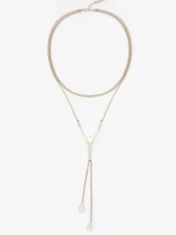 Collana Wishbone da Donna in Finitura oro pallido