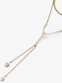 Collana Wishbone da Donna in Finitura oro pallido