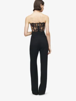 Corsetto in Pizzo da Donna in Nero