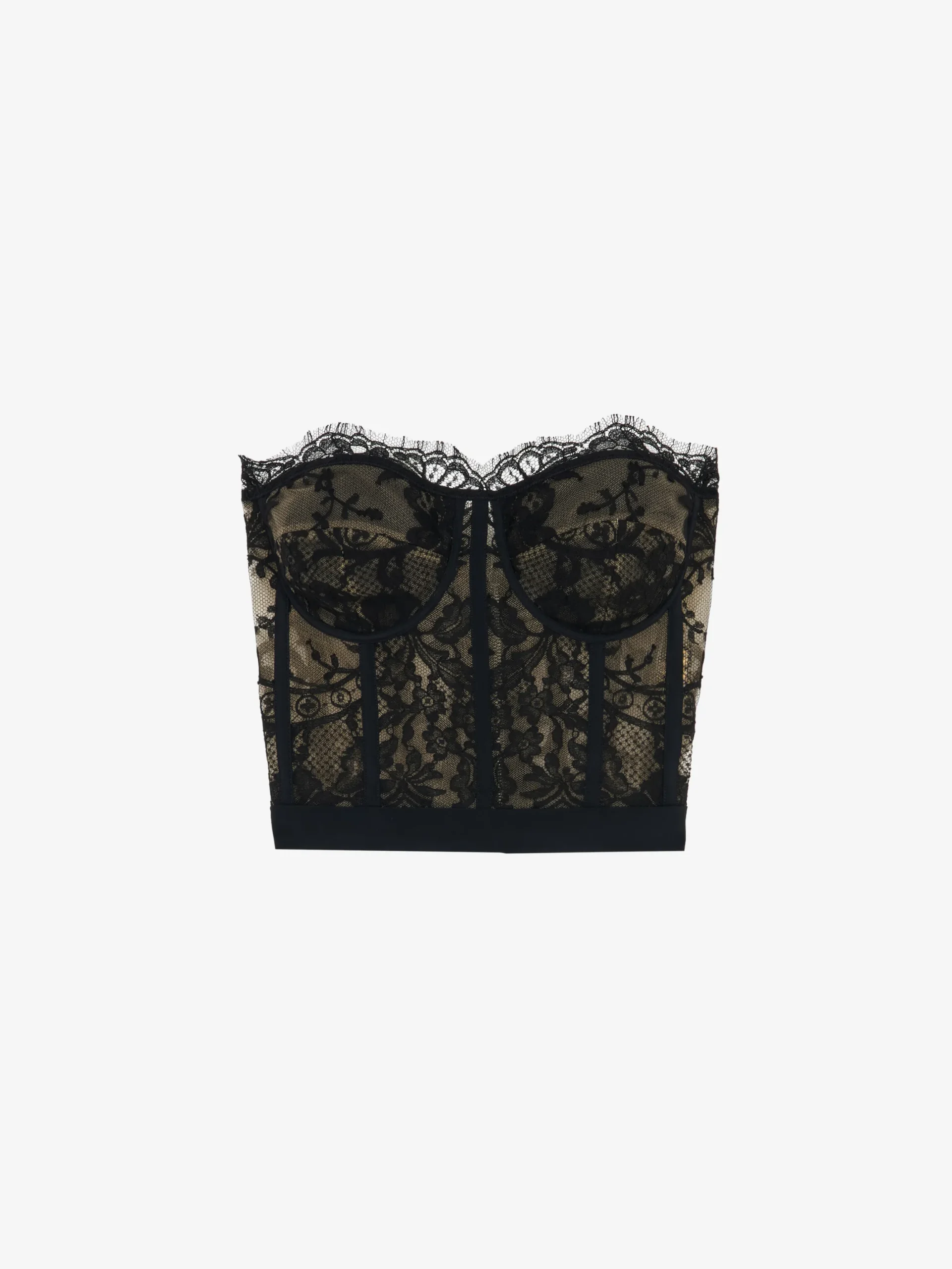 Corsetto in Pizzo da Donna in Nero