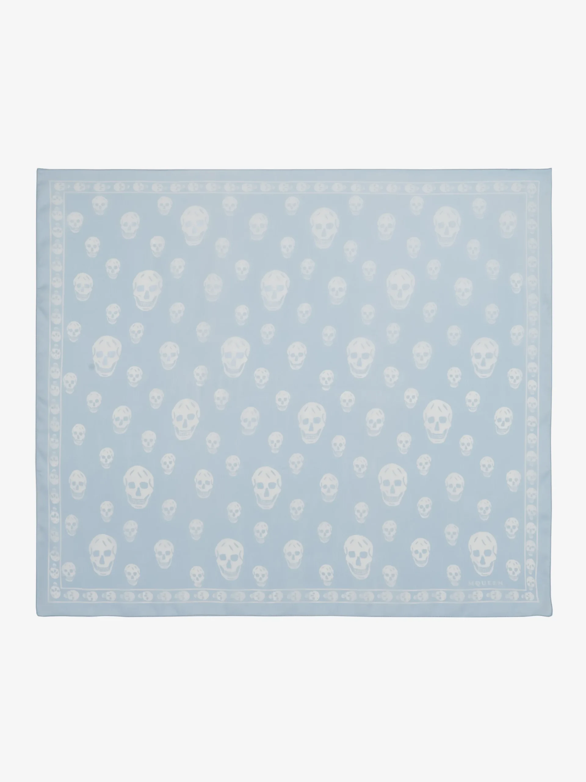 Foulard Skull classico da Donna in Azzurro