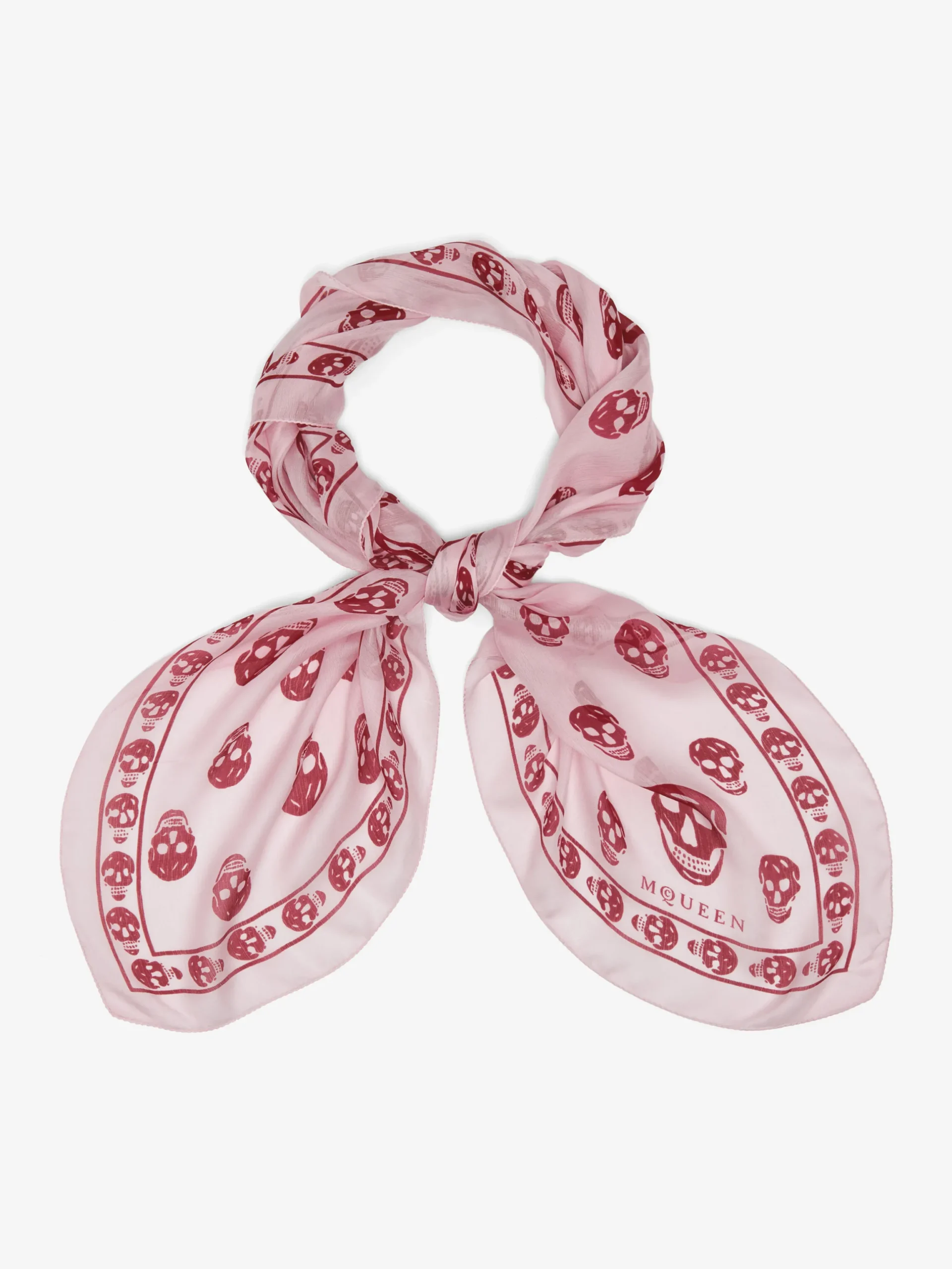 Foulard Skull classico da Donna in Rosa