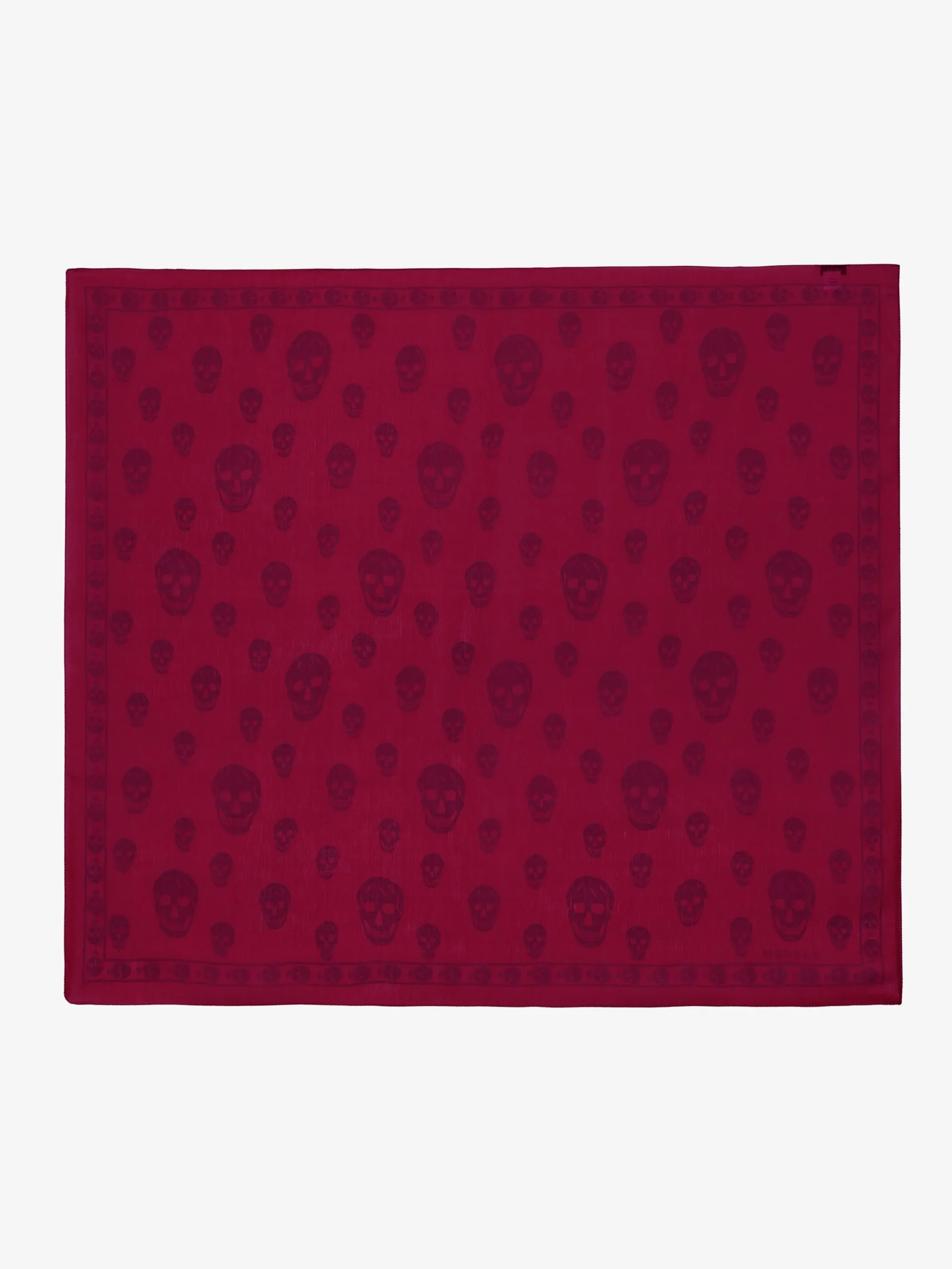 Foulard Skull classico da Donna in Cremisi/Bordeaux