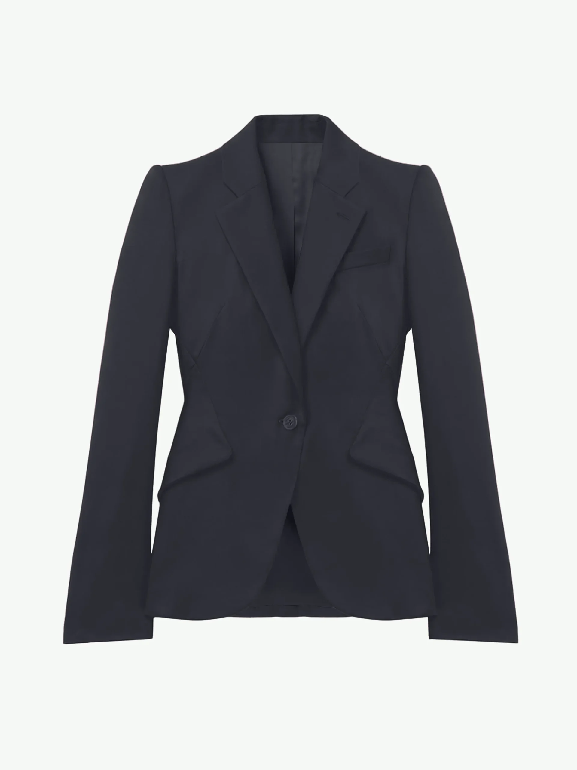 Giacca monopetto in lana da Donna in Indaco