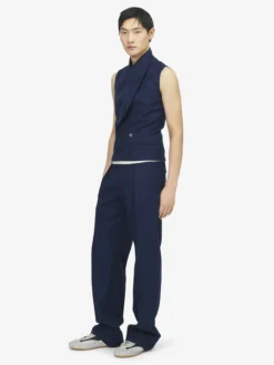 Gilet sartoriale da Uomo in Indaco