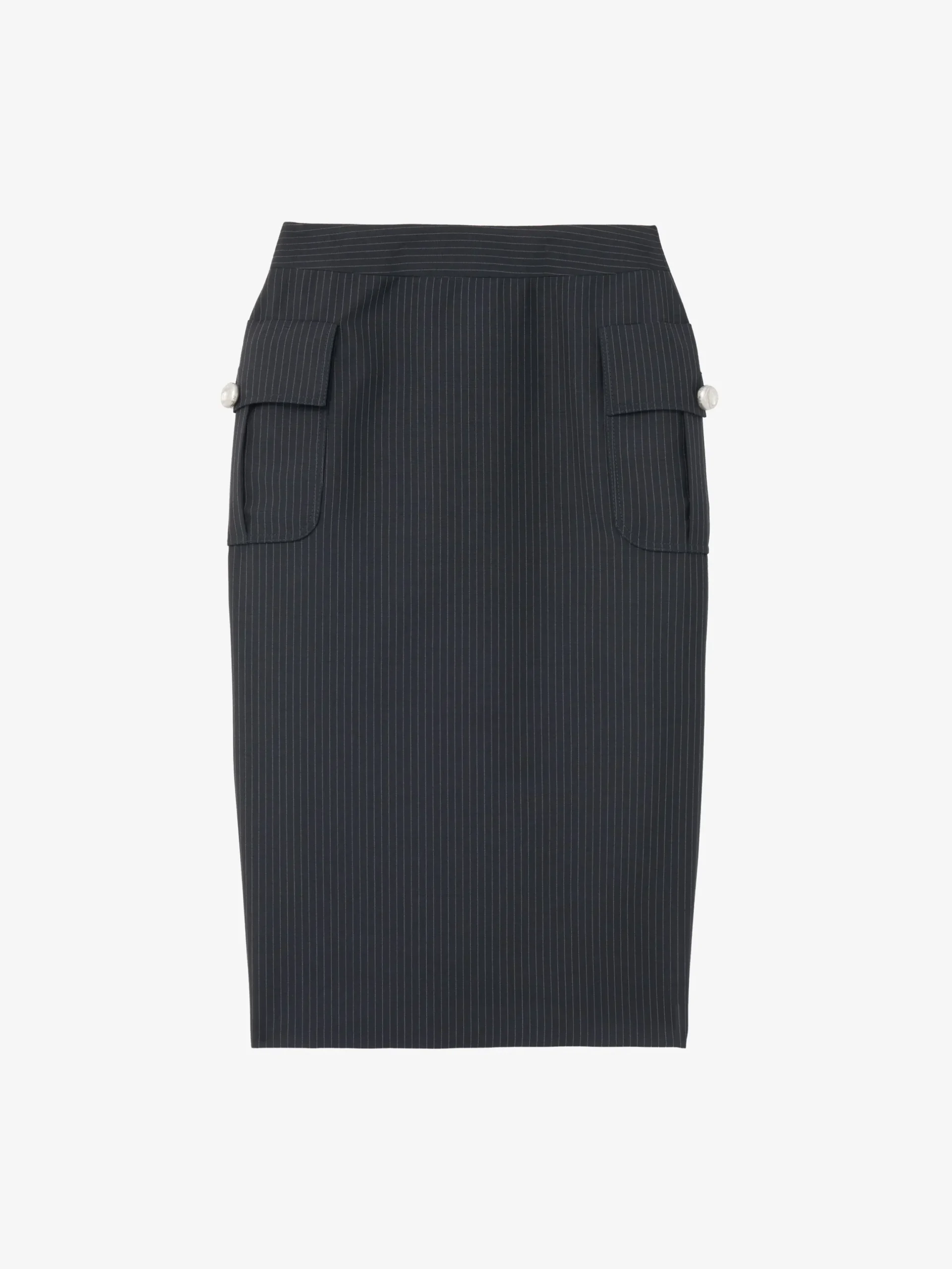 Gonna a tubino a righe da Donna in Blu Navy