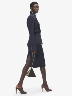 Gonna a tubino da Donna in Blu Navy