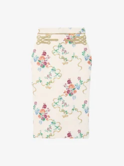 Gonna a tubino floreale estiva da Donna in Multicolore